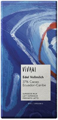 Vivani Chocolade melk superieur 37% Ecuador - 100 gram