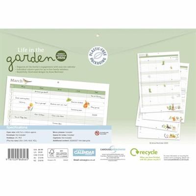 Life In The Garden A4 Familie Organiser 2026