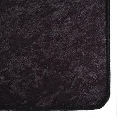 Vloerkleed wasbaar anti-slip 80x300 cm antracietkleurig