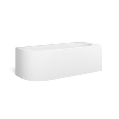 Looox Bath collection hoekbad - 170x70x55cm - rechts - mat wit coolcornermwr