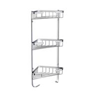 Doucherek Best Design Rome Hoekmodel 3-schaps Chroom - thumbnail