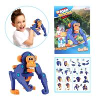 Toi-Toys knutselpuzzel aap junior 25,8 cm blauw 59-delig - thumbnail