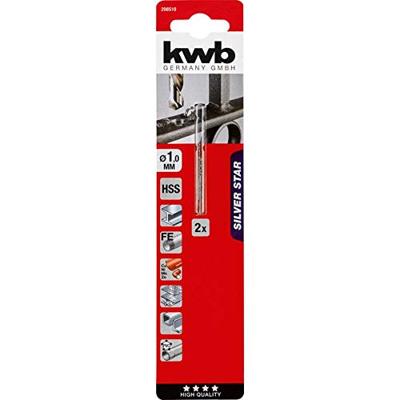 kwb 206510 HSS Metaal-spiraalboor 1 mm Gezamenlijke lengte 34 mm DIN 338 Cilinderschacht 1 stuk(s)