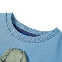 Kindertrui met gorillaprint 104 middelblauw - thumbnail