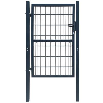 Poort 100x200 cm staal antracietkleurig