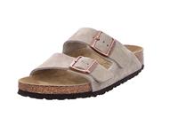 BIRKENSTOCK - Arizona slippers taupe Suede Unisex - thumbnail