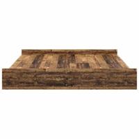 Opbergbedframe met lade Oud hout 180 x 200 cm Bewerkt hout - thumbnail
