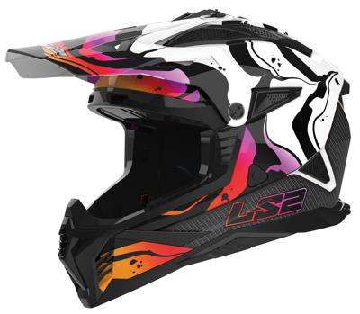 LS2 crosshelm "mx708 fast ii wash" helmet mx708 fast ii wash white gr. xl