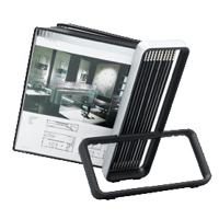 Zichtpanelensysteem bureau Tarifold VEO PP A4 met 10-tassen zwart - thumbnail