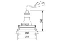 Trio Zwarte inbouwspotKenai richtbaar - 651500132 - thumbnail