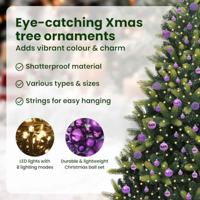 Kunstkerstboom met scharnier 300 LEDs Groen 180 cm PVC en PE - thumbnail