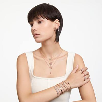 Swarovski 5636498 Armband Hollow rosekleurig-wit 24 cm - thumbnail