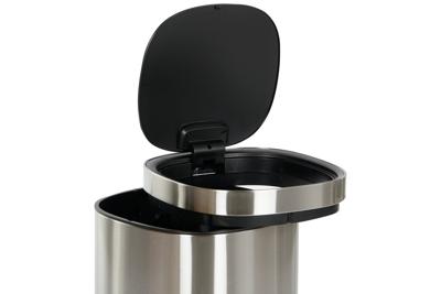 Afvalemmer Home ESPRIT Zilverkleurig Roestvrij staal Polypropyleen 30 L