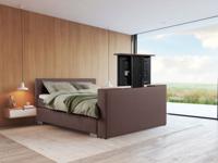 Beddenleeuw TV-Lift in Voetbord - 160x83 - Bruin - thumbnail