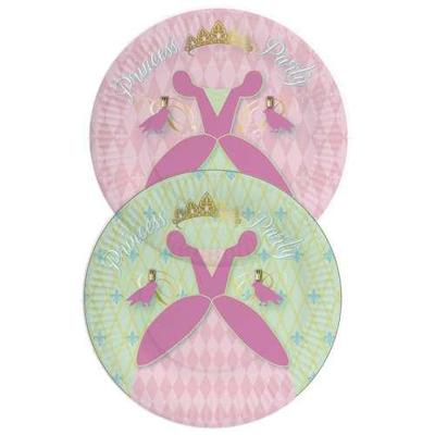 Haza Witbaard Disney princess borden 23cm 8 stuks