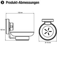 Cornat 3In1 Zeepbakje In Glas Ch - T340265 - thumbnail