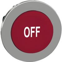 Schneider Electric ZB4FL435 ZB4FL435 Plat, Terugstelbaar (Ø) 30.5 mm OFF Chroom, Rood 1 stuk(s) - thumbnail