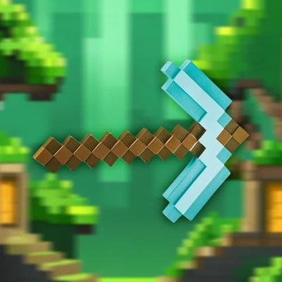 Minecraft Diamond houweel - 51 cm Minecraft Diamond houweel - 51 cm