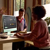 Apple iMac 24 retina scherm 4.5K 512GB SSD 24GB RAM M4 chip 10-core CPU 10-core GPU Blauw (2024) - thumbnail