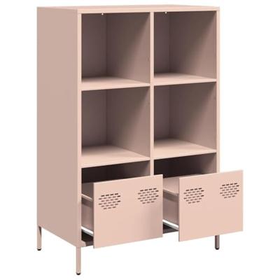 Hoge kast 68x39x103,5 cm staal roze Hoge kast 68x39x103,5 cm staal roze