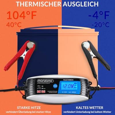 Acculader voor opladen of druppelladen van 6V en 12V loodzuuraccu Acculader voor opladen of druppelladen van 6V en 12V loodzuuraccu