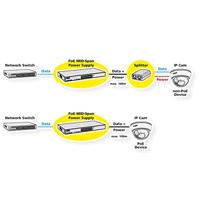 ROLINE 19 Fast Ethernet PoE Mid-Span injector, 8 poorten - thumbnail