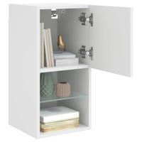 Tv-meubelen 2 st met LED-verlichting 30,5x30x60 cm wit - thumbnail