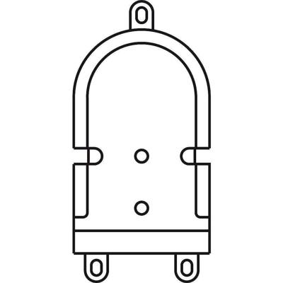 Siedle 200029839-00 Montageaccessoire voor Accessoires voor deurintercom Zwart