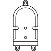 Siedle 200029839-00 Montageaccessoire voor Accessoires voor deurintercom Zwart - thumbnail