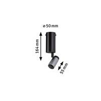 Paulmann 79520 Runa Plafondlamp GU10 Zwart, Antraciet - thumbnail