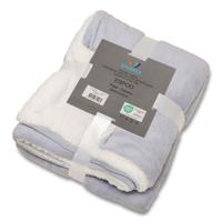 Espoo licht grijs met sherpa 200x240 cm - thumbnail