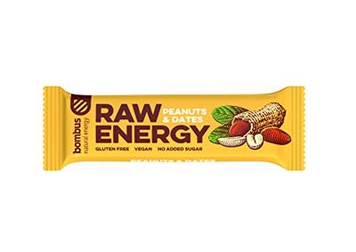 Bombus Raw energy bar peanut & dates 50 Gram Bombus Raw energy bar peanut & dates 50 Gram