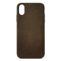 Senza Desire Leather Cover Apple iPhone XR Burned Olive - thumbnail