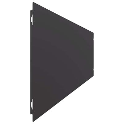 Gazonranden 10 st 20x103 cm koudgewalst staal zwart