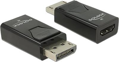 Delock 66234 Adapter DisplayPort 1.2 male naar HDMI female 4K Passief zwart