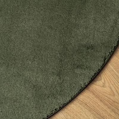 VidaXL Vloerkleed huarte laagpolig zacht wasbaar ø 100 cm bosgroen VidaXL Vloerkleed huarte laagpolig zacht wasbaar ø 100 cm bosgroen