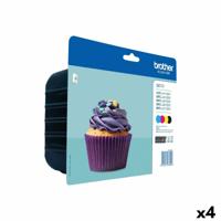 Inktcartridge Brother LC-123VALBP zwart + 3 kleuren | 4 stuks - thumbnail