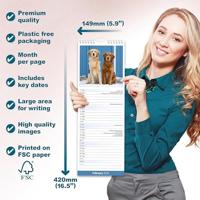 Golden Retriever Kalender 2026 Slimline - thumbnail
