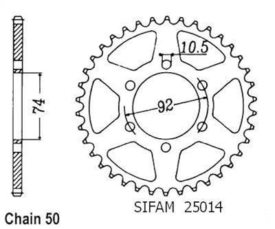 ESJOT Chain wheel 530 45z steel black