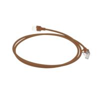 ACT DC7251 LSZH U/FTP CAT6A Datacenter Slimline Patchkabel Snagless | RJ45 Connectoren | Bruin | 1,5 meter - thumbnail