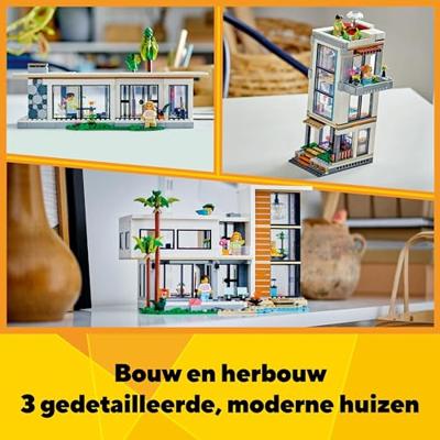 LEGO Creator 31153 Het moderne huis - verander in een gebouw of chalet van 3 verdiepingen - thumbnail