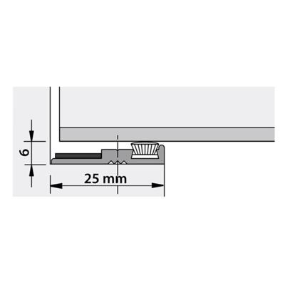 Alprokon brandwerend sponningsprofiel - Ferno Tec 250 - 2400 mm