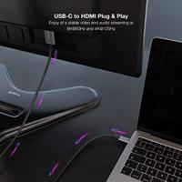 Kabel USB-C naar HDMI NANOCABLE 10.15.5162 1,8 m Zwart 8K Ultra HD - thumbnail