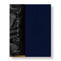 Dommelin Dommelin Laken Uni Satijn 300TC 524 Navy 270x300 cm - thumbnail