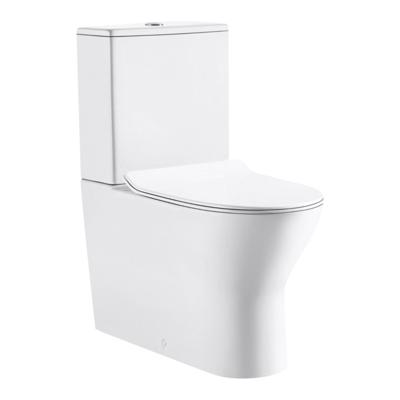 GO by Van Marcke Tina PACK staand toilet zonder spoelrand met reservoir met Geberit spoelmechanisme met dunne softclose en takeoff zitting wit 20002294