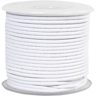 Creativ Company Elastiek dikte 2mm wit, 25m
