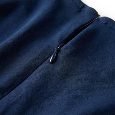 Kinderjurk met lange mouwen hertenprint 92 marineblauw - thumbnail