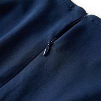 Kinderjurk met lange mouwen hertenprint 92 marineblauw - thumbnail