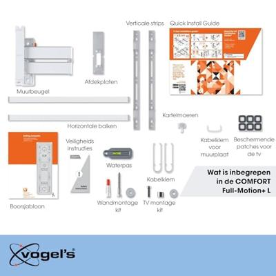 Vogels TVM 3645 Draaibare tv-beugel TV beugel Wit