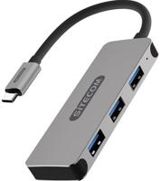 Sitecom CN-387 USB-C Hub 3 poorten USB-C stekker op 3 poorten USB 3.1 - aluminium hub - thumbnail